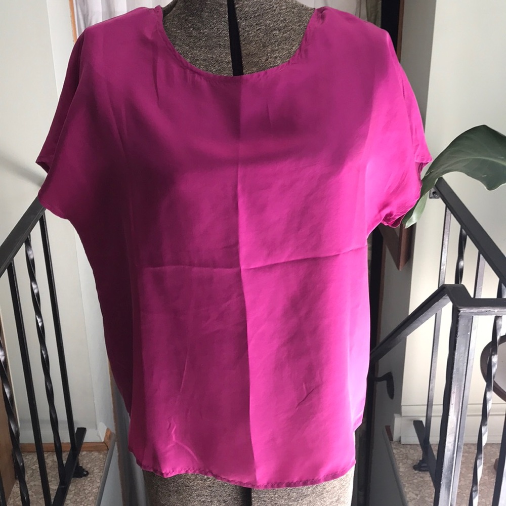 Vintage petite silk top